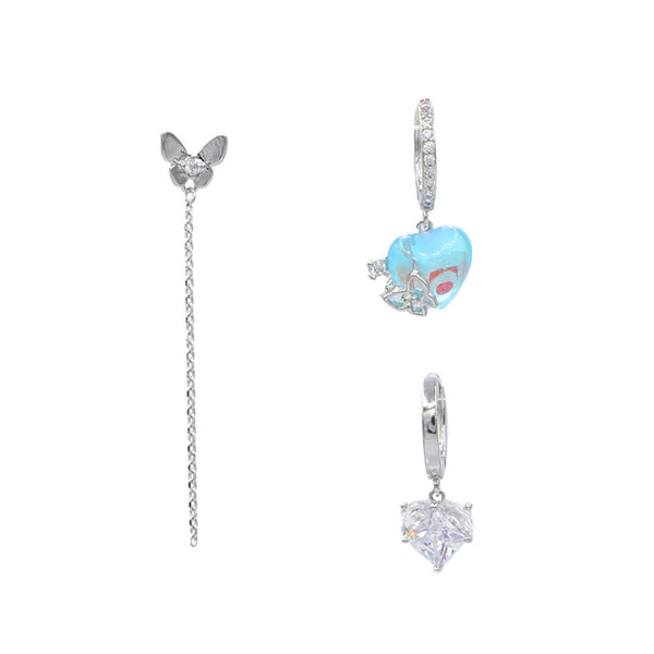 Butterfly Love Hoop Earring Set