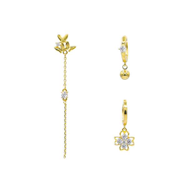 Mariposa flower Earring Set