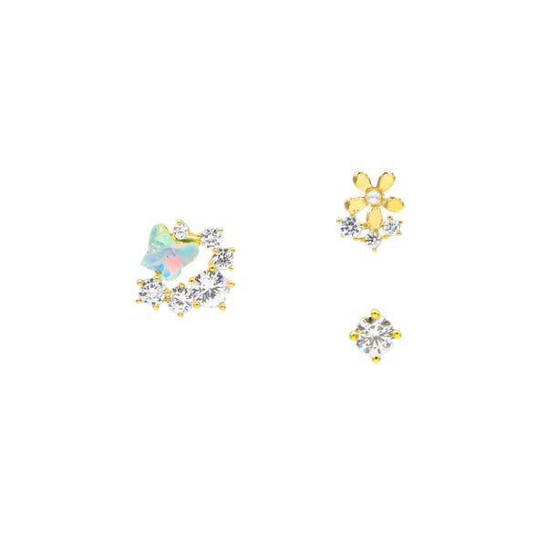 Blossom Butterfly Earrings Set