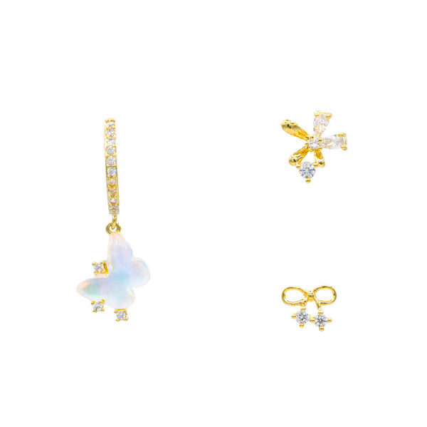 Butterflies and Bows Earring Set