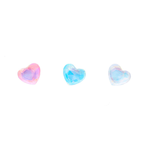 Cotton Candy Heart Earrings