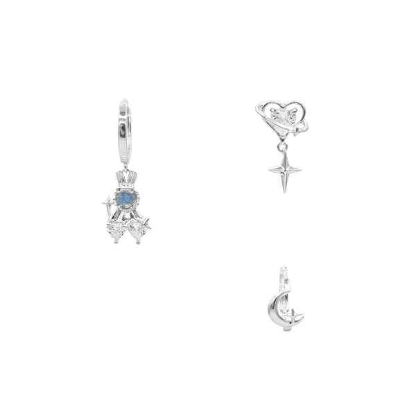 Bunny Heart Earring Set