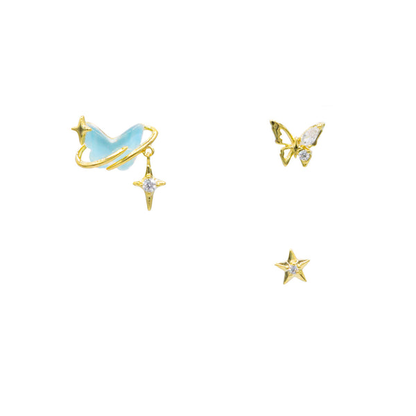 Butterfly Star Escape Studs