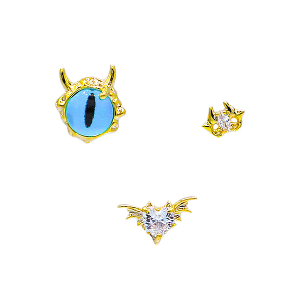 Spooky Bat Studs Earrings Set