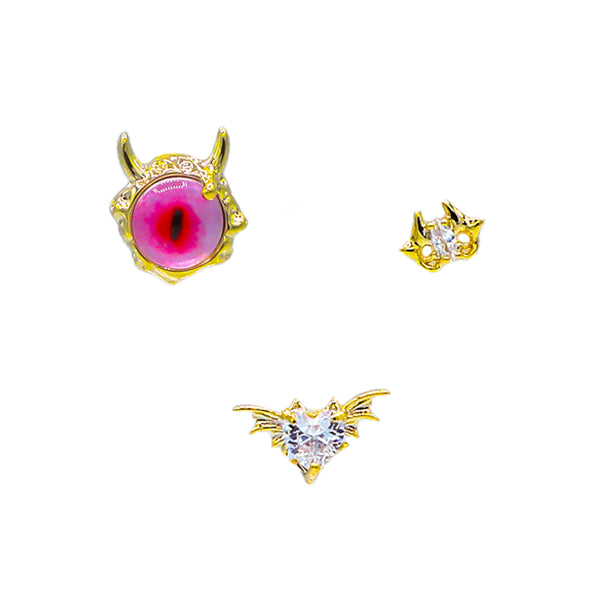 Spooky Bat Studs Earrings Set