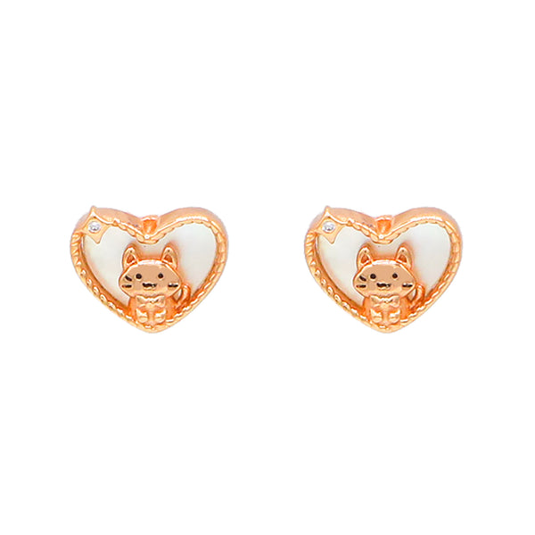 Kitty In My Heart Earrings