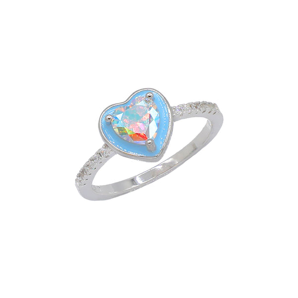 Blue Heart Ring