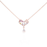 Jewel Heart Prism Necklace