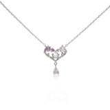 Jewel Heart Prism Necklace