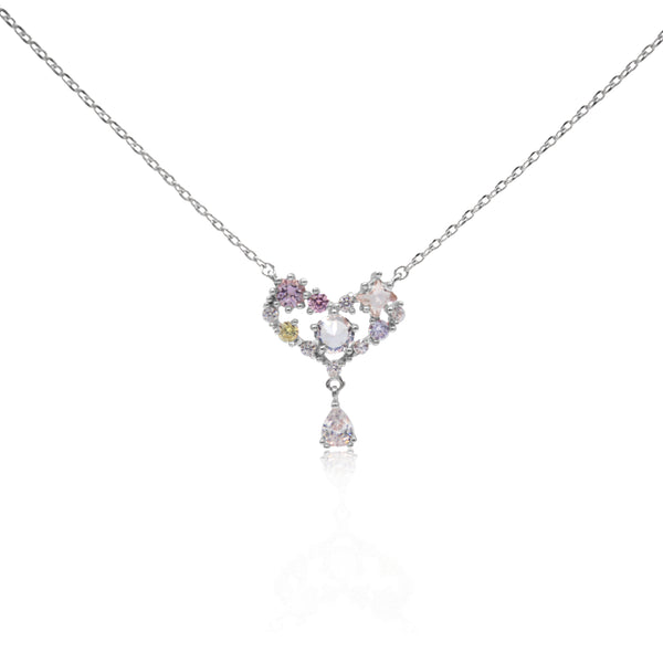 Jewel Heart Prism Necklace