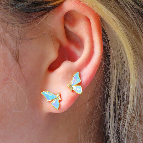 Holographic Wings Earrings