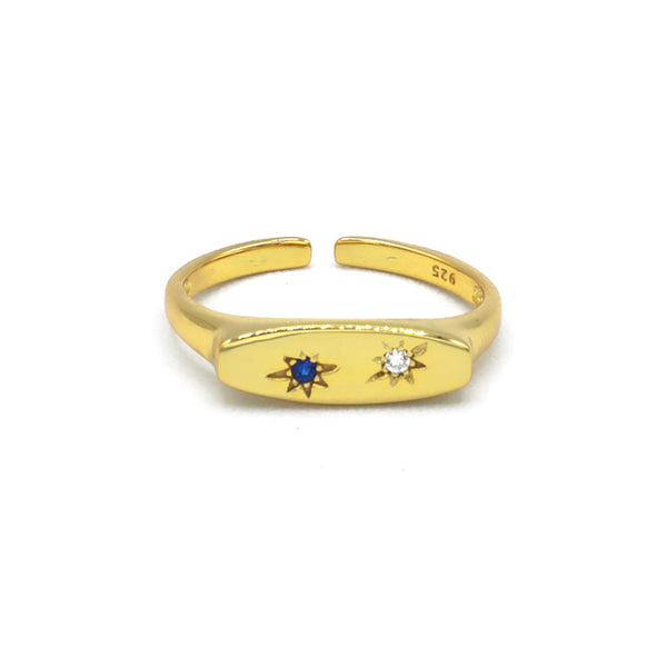 Blue Sparks Ring