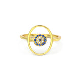 Halo Evil Eye Ring