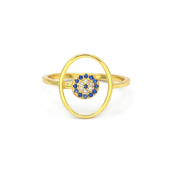 Halo Evil Eye Ring