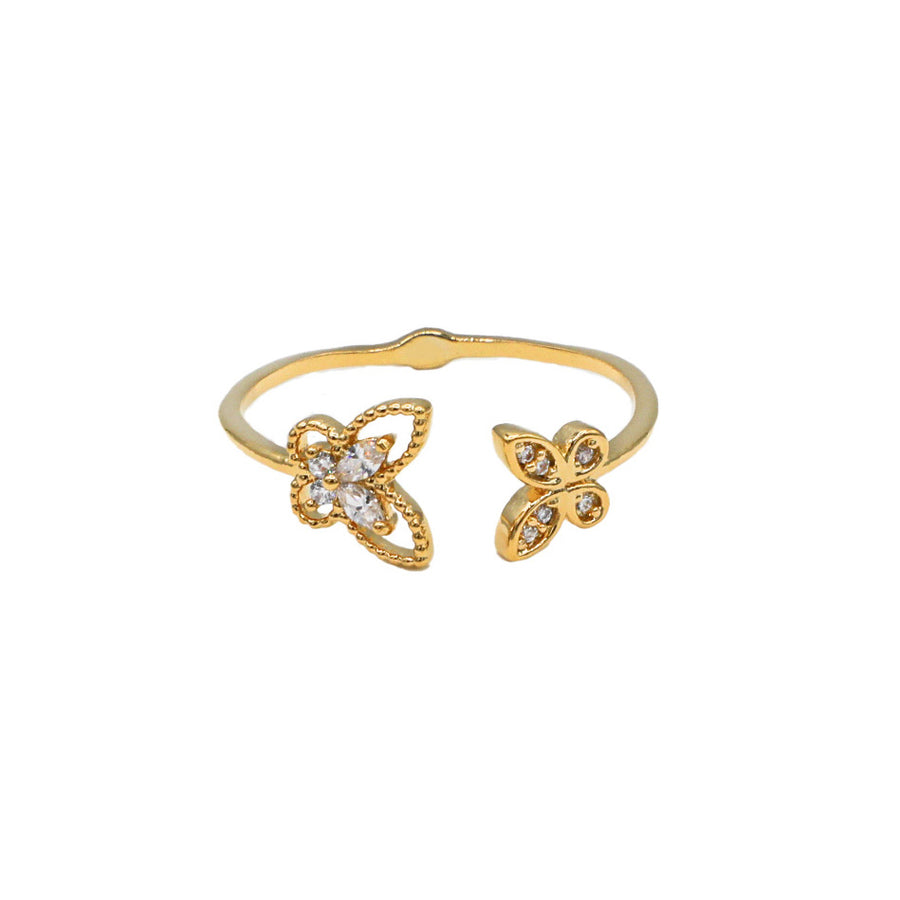 【MAISON MINED】24SS★ ASYMMETRY RING Multi-Shape Diamond Bypass Ring