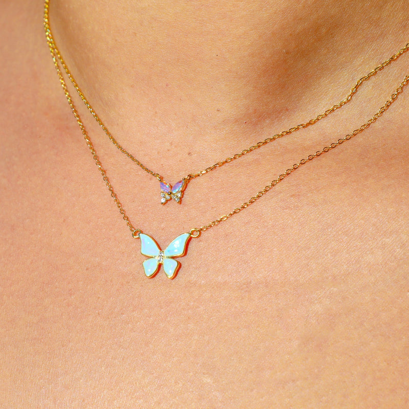 Holographic Wings Necklace