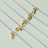 Two-Tone Initial Bracelet