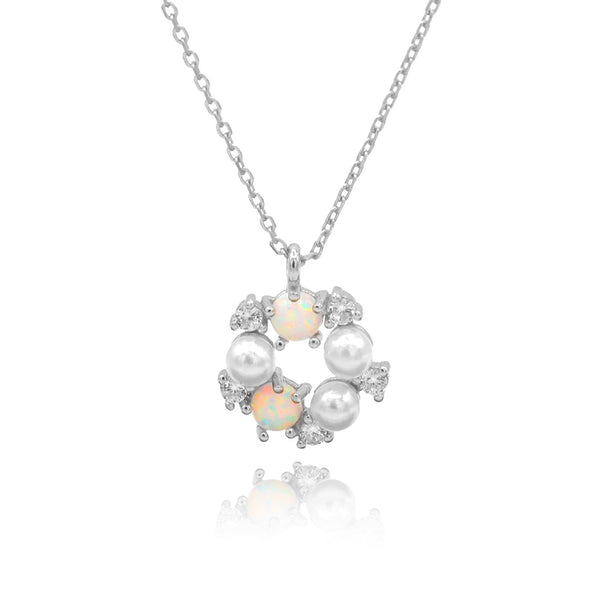 Harmony Pearl and Opal Necklace