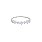 Pastel Pink & Blue Gem Ring