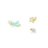 Orbit Butterfly Earrings Set