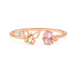 Butterfly Meets Gem Ring