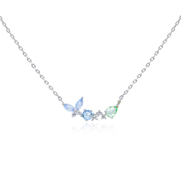 Butterfly Gem Star Necklace