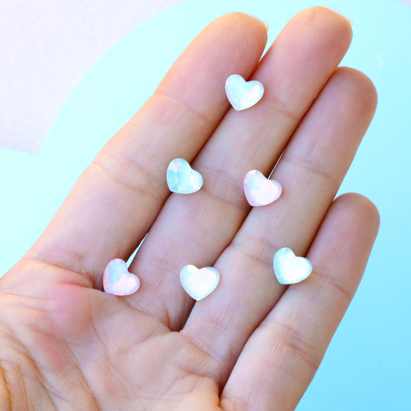 Cotton Candy Heart Earrings