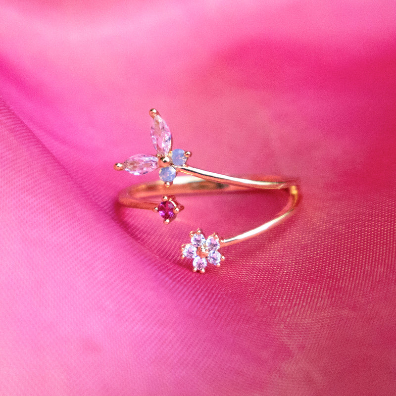 Butterfly Rose Ring