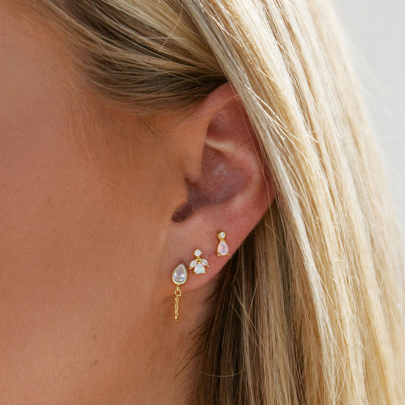 C.Z. Holographic Earrings