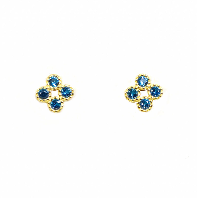 Blue Diamond Studs