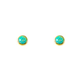 Green Opal Earrings