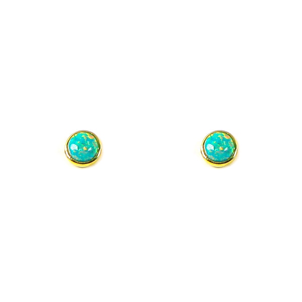 Green Opal Earrings