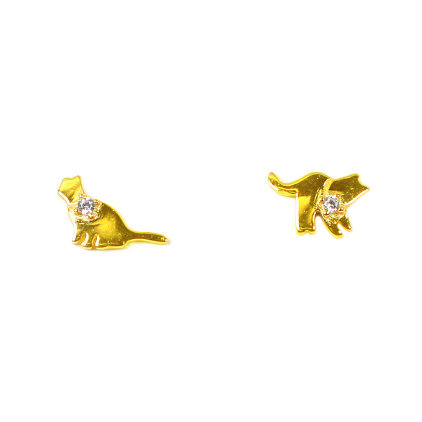 Lazy Cat Earrings