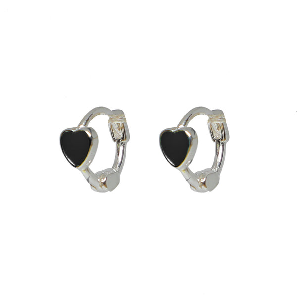 Heart Huggie Earrings