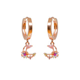 Mini Luna Huggie Earrings