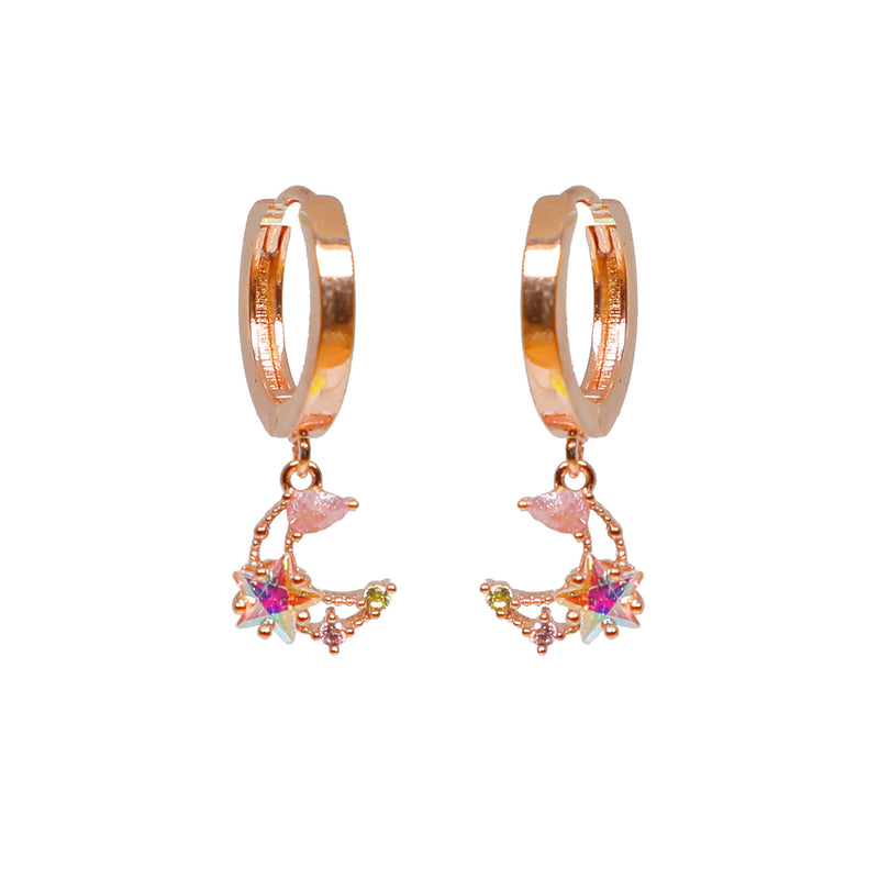 Mini Luna Huggie Earrings