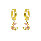 Mini Luna Huggie Earrings