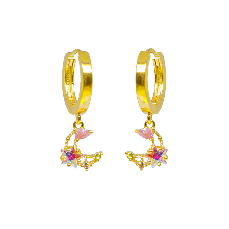 Mini Luna Huggie Earrings
