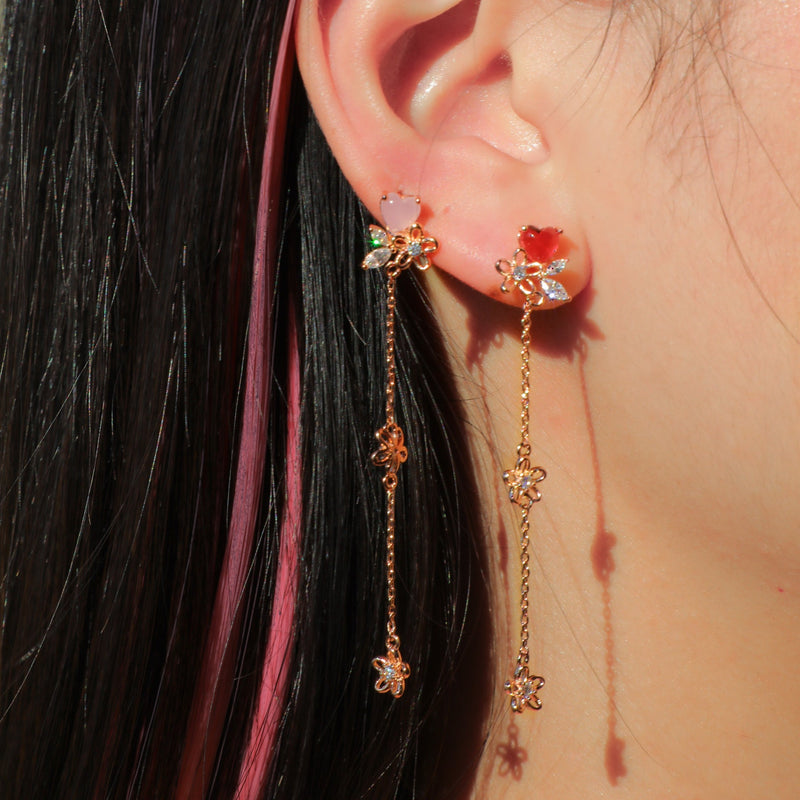 Hanging Flower Earrings