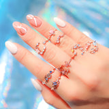 Pastel Butterfly Ring