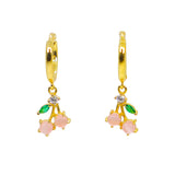 Cherry Huggie Earrings