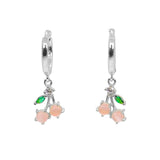 Cherry Huggie Earrings