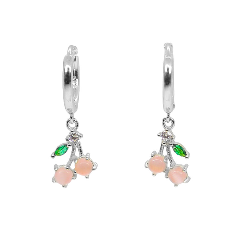 Cherry Huggie Earrings