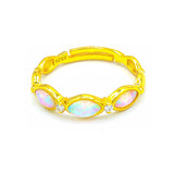 Blowing Bubbles Opal Ring