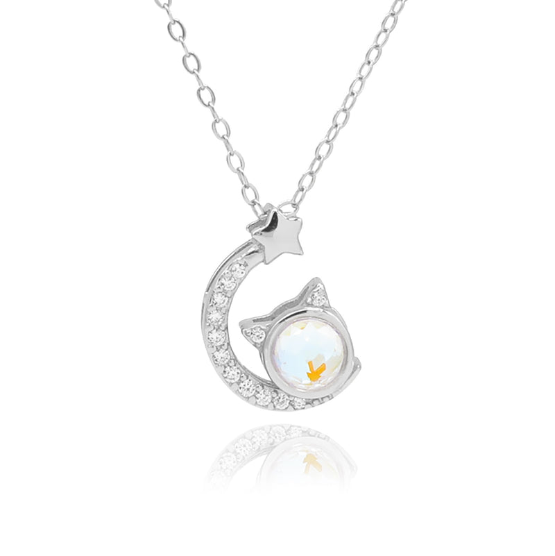 Kitty Moon Necklace