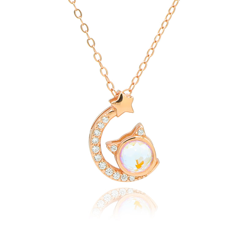 Kitty Moon Necklace