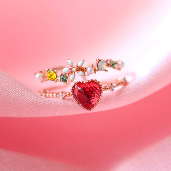 Red Heart Queen Ring