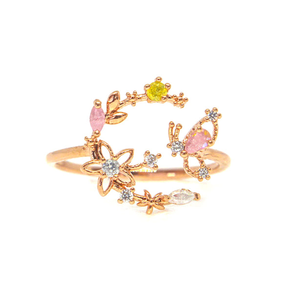 Pastel Butterfly Ring