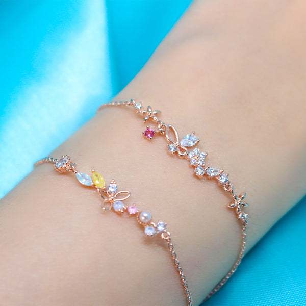 Flower & Butterfly Necklace / Bracelet