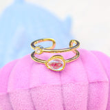 Teardrop Glass Ring